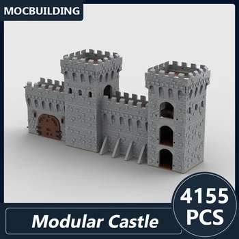 Модульная модель замка Moc Строительные блоки DIY Собранные Кирпичи Обучающий Творческий игровой набор Дисплей Игрушки Подарки для детей 4155 шт.