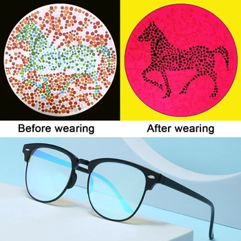 Красно-Зеленые Очки для коррекции дальтонизма, уличные Очки для дальтоников, красно-зеленые солнцезащитные очки для дальтоников, Женские солнцезащитные очки
