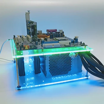 RGB открытый корпус ARGB mATX itx тестовая платформа голое шасси персональная стойка ATX SFX